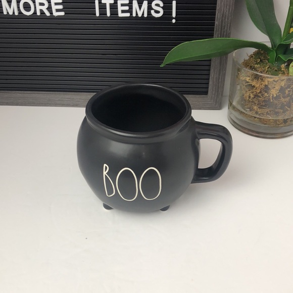 🎃VHTF RARE New Rae Dunn black BOO mug - Picture 4 of 8